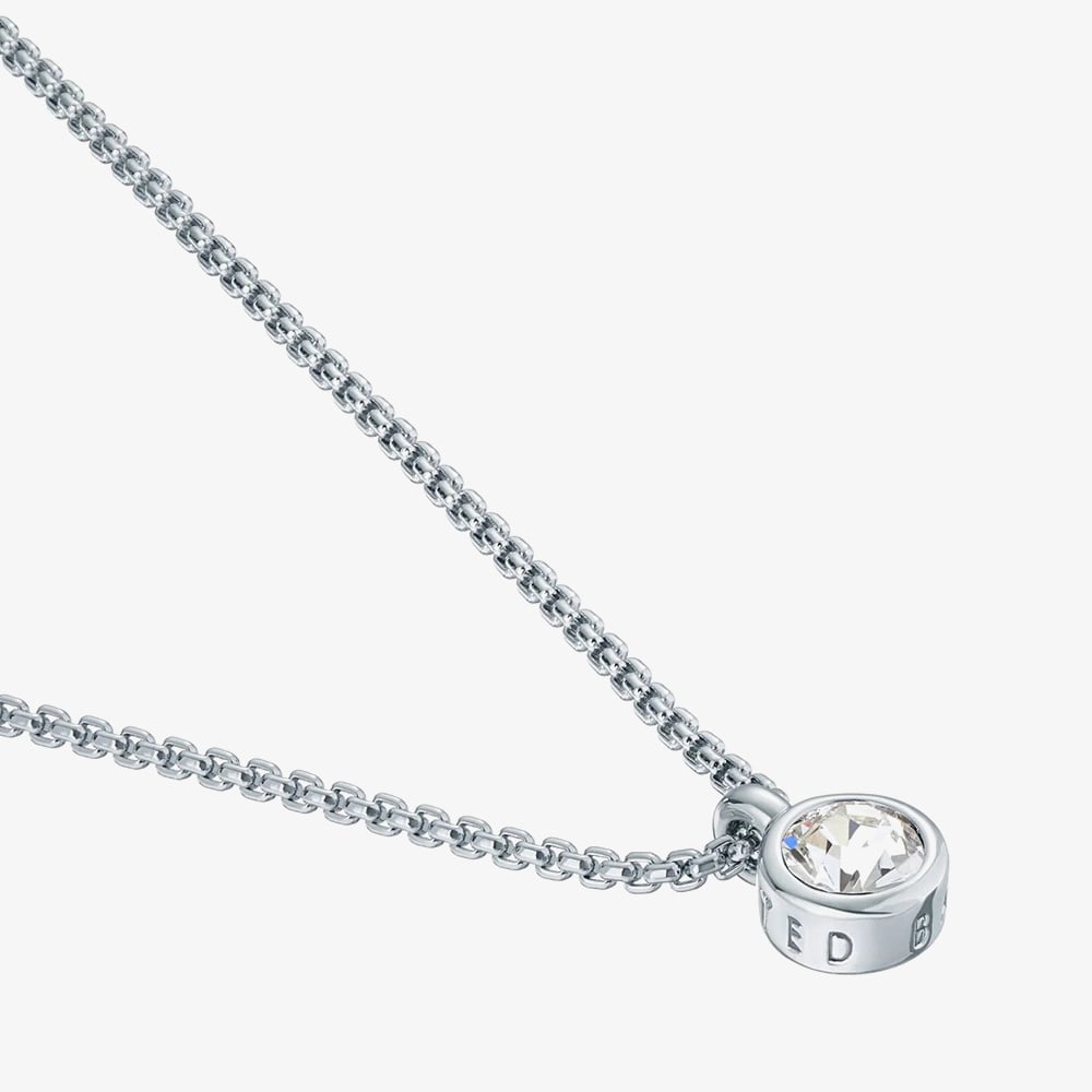 Ted Baker SININAA Silver Tone Mini Crystal Pendant TBJ3034-01-02