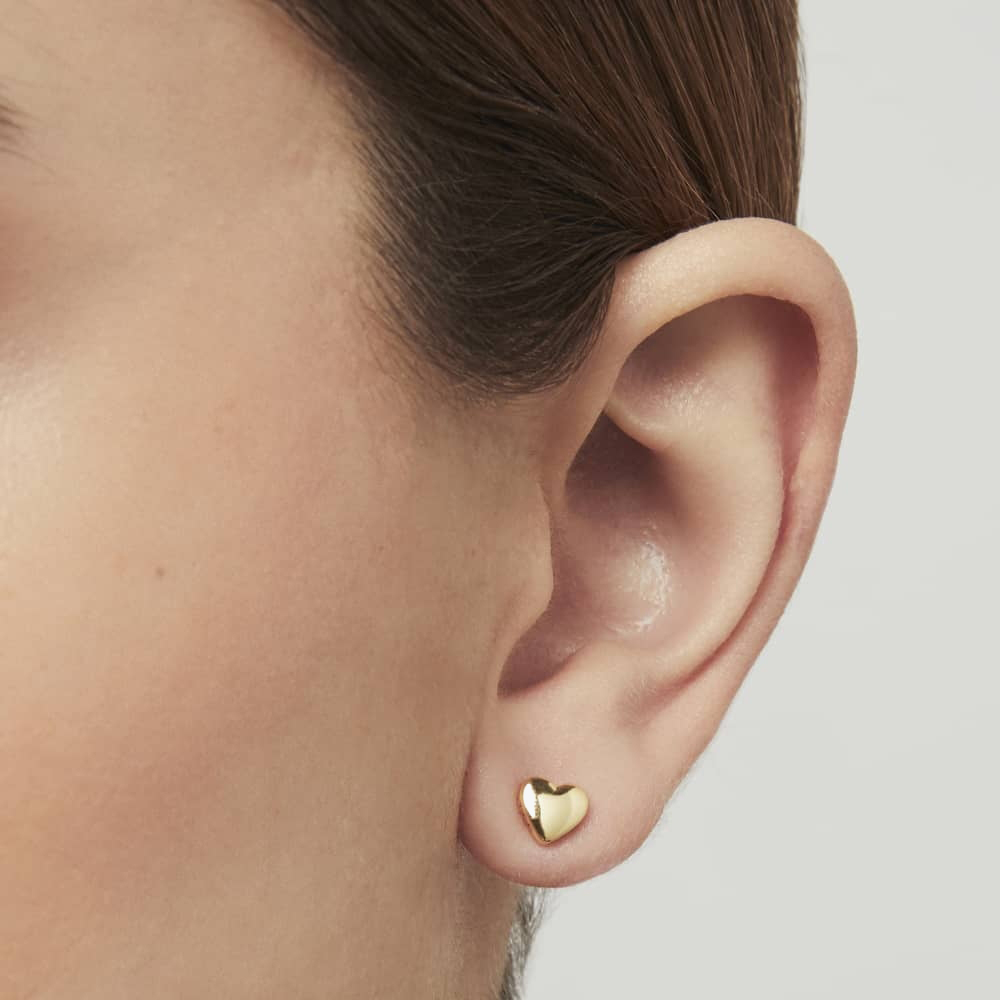 Ted Baker HARLY Gold Tone Tiny Heart Stud Earrings TBJ872-02-03