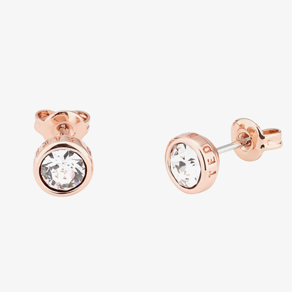 Ted Baker SINAA Rose Gold Tone Crystal Stud Earrings TBJ1084-24-02