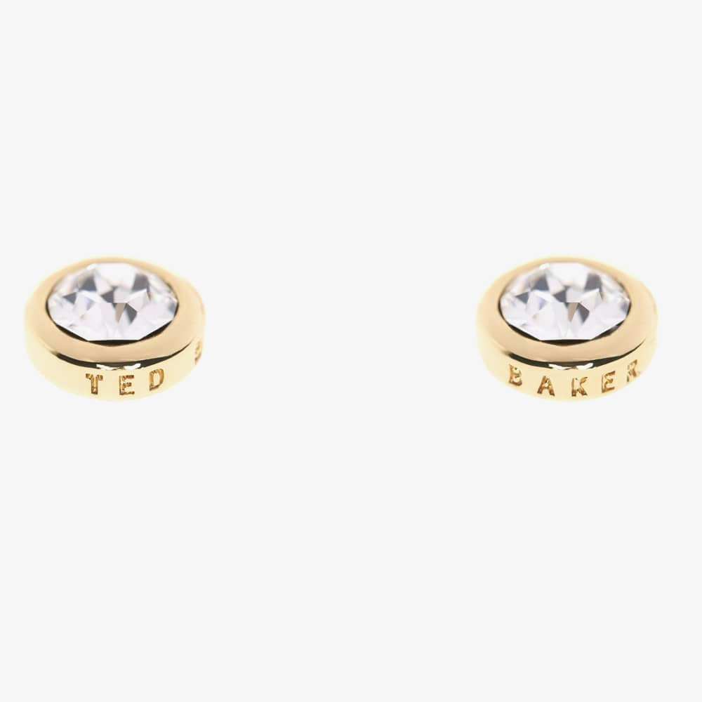 Ted Baker SINAA Gold Tone Crystal Stud Earrings TBJ1084-02-02