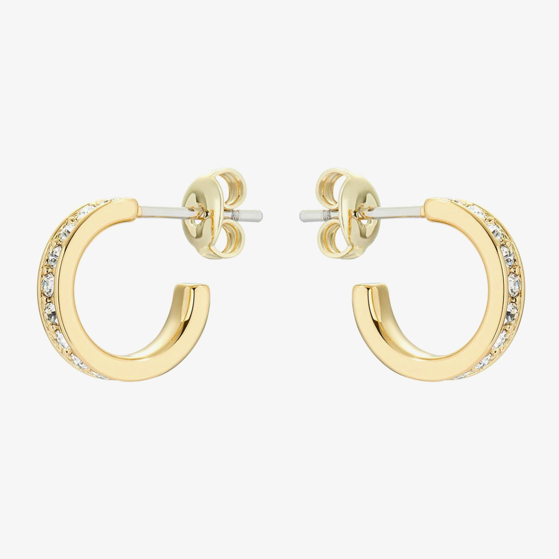 Ted Baker SEENITA Gold Tone Crystal Huggie Hoop Earrings TBJ2767-02 02