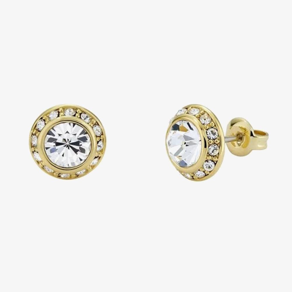 Ted Baker SOLETIA Gold Tone Plated Crystal Halo Stud Earrings TBJ3698-02-02