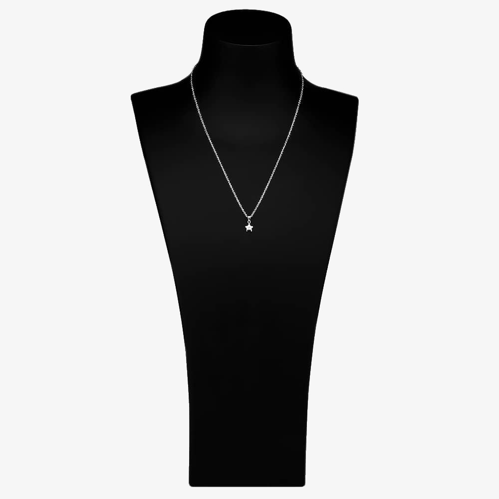 Fleur Kids Sterling Silver Cubic Zirconia Star Pendant Necklace AZP046904