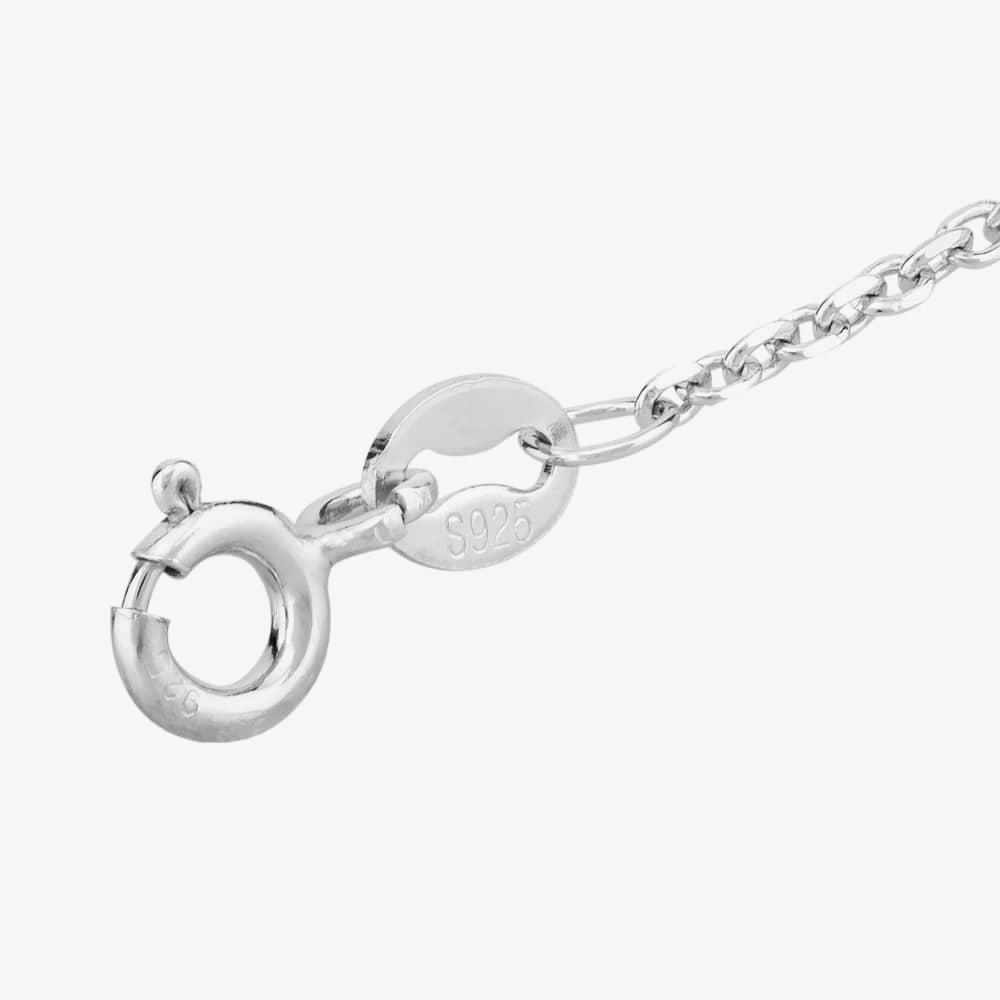 Fleur Kids Sterling Silver Pink Enamel Heart Pendant Necklace AZP100004