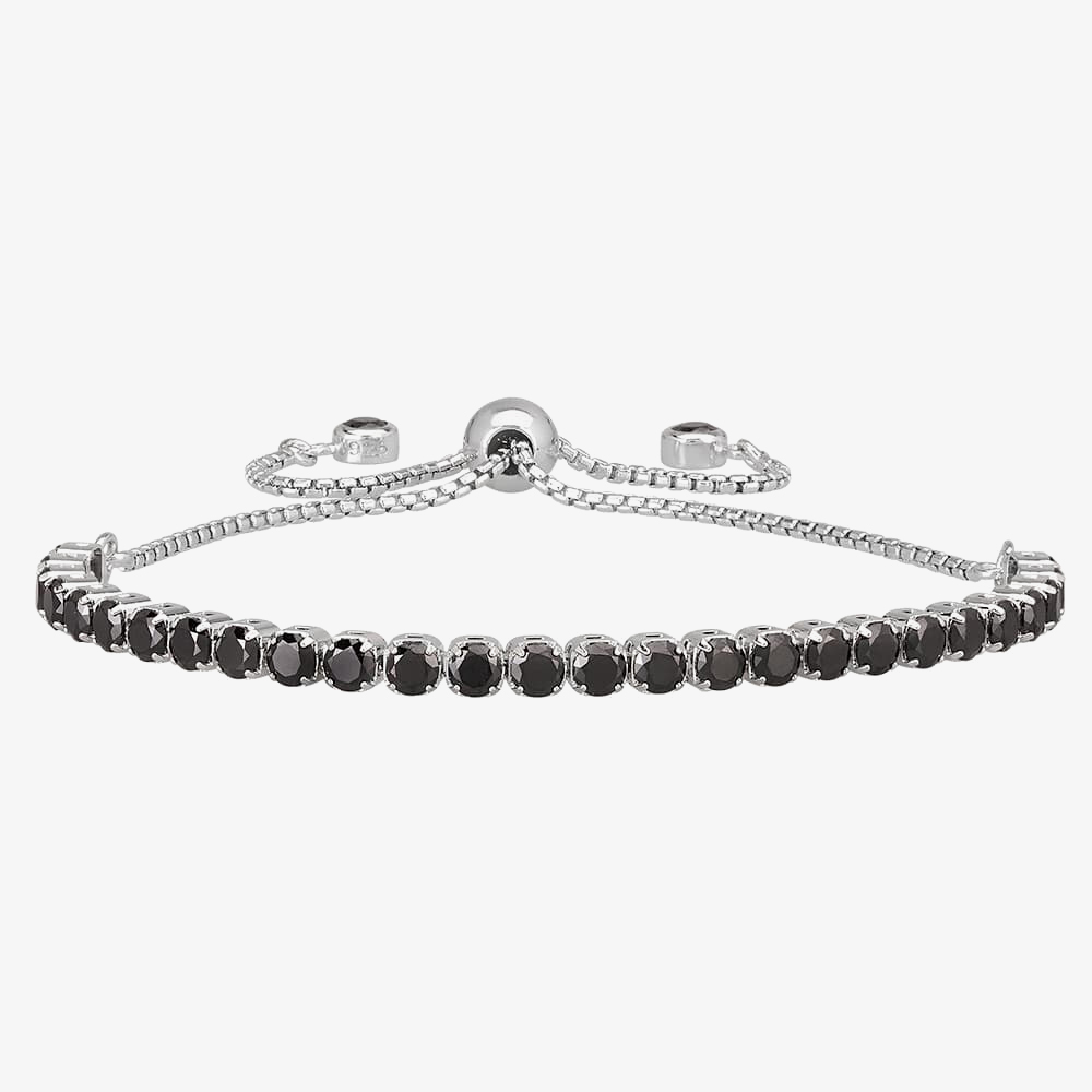 Isabella Verona Sterling Silver Black Enamel Toggle Bracelet SBBCCRI17XXXB0-S
