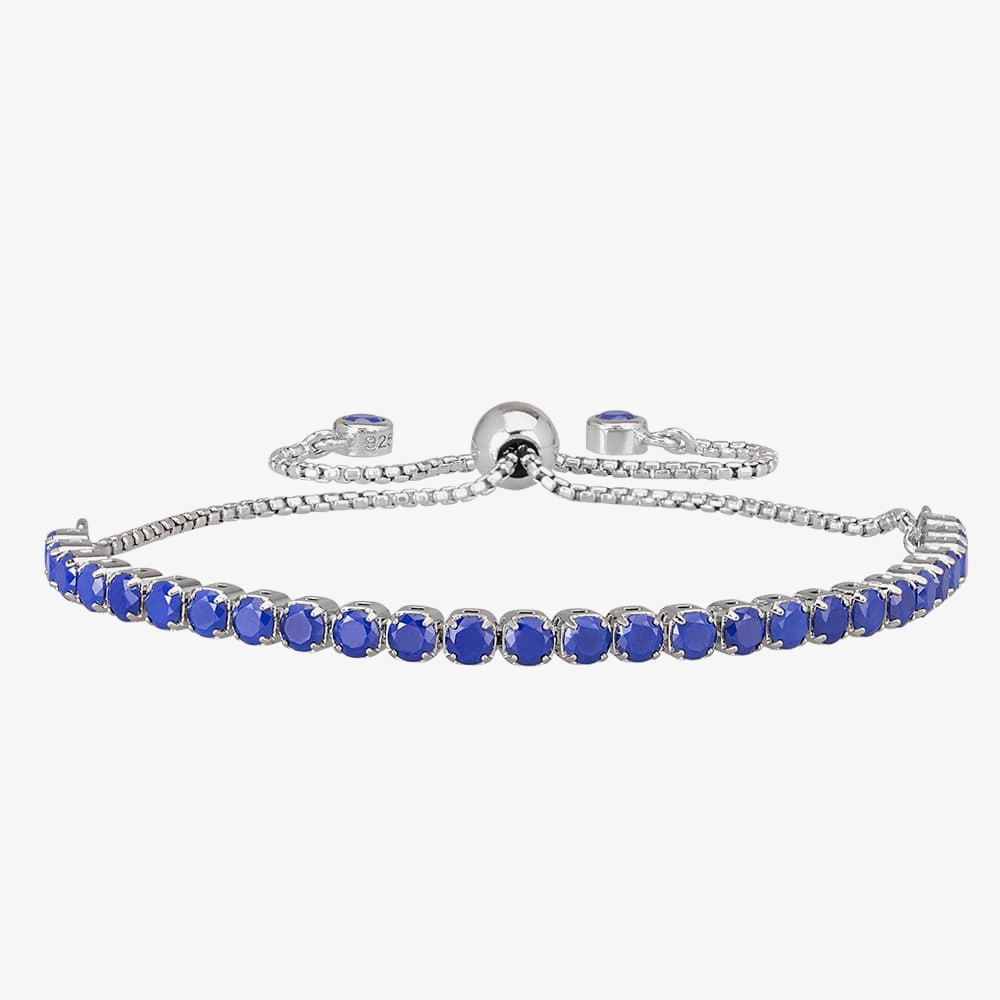 Isabella Verona Sterling Silver Blue Enamel Toggle Bracelet SBBCCRI17XXXL0-S