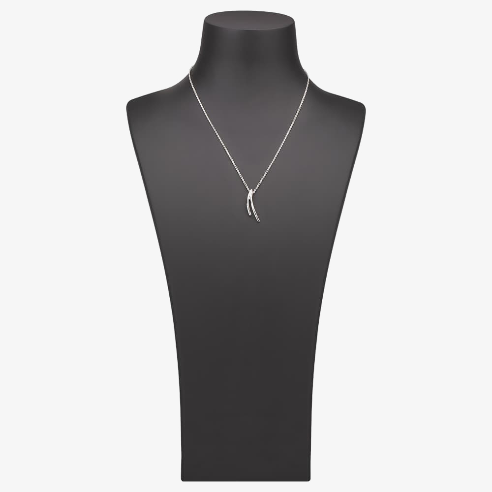 Silver Sparkle Silver V-Link Pendant P3291C(T)