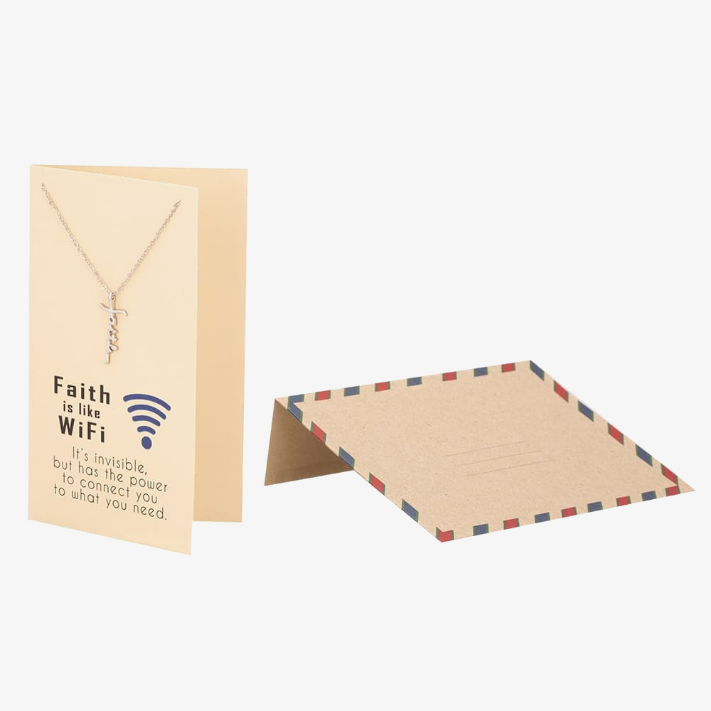 Sentiments Faith Is Like Wifi Pendant 17783S