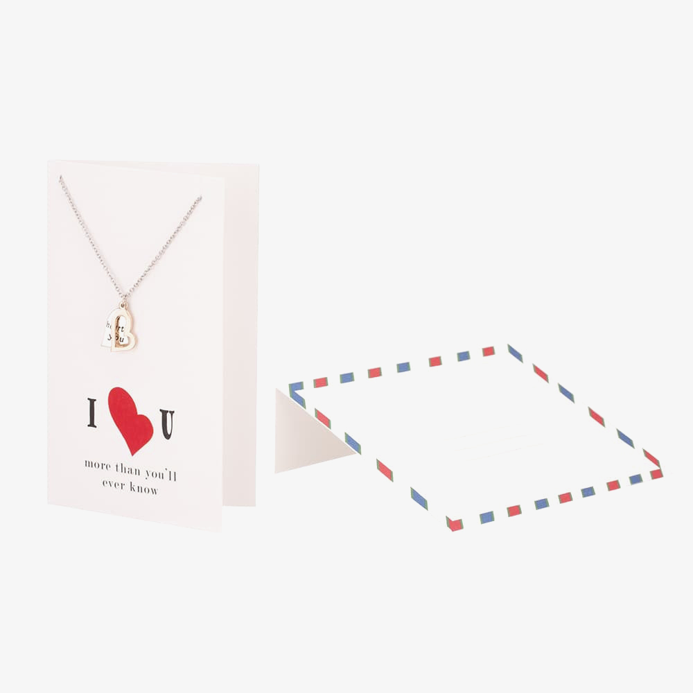 Sentiments I Heart You Two-Tone Pendant 18544B