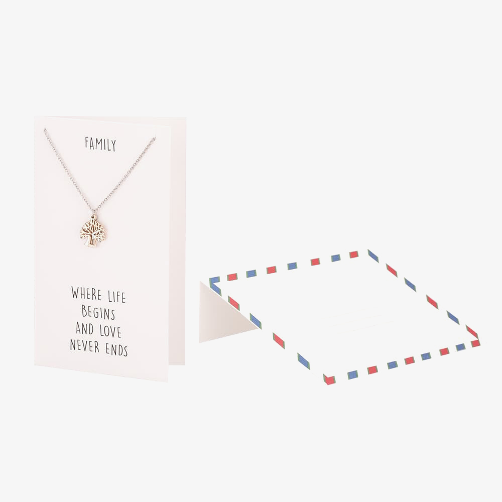 Sentiments Family Tree Two-Tone Pendant 18549A