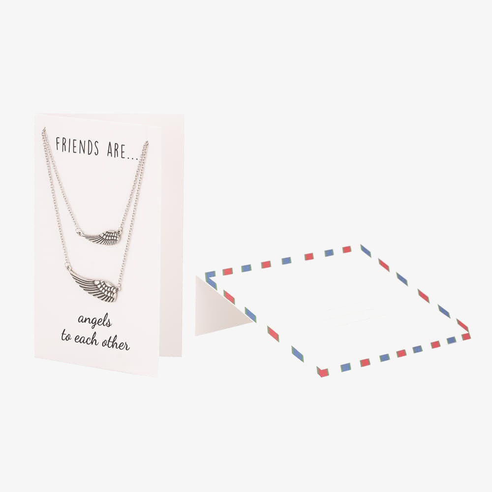 Sentiments Friends are... Matching Angel Wing Necklaces 29956