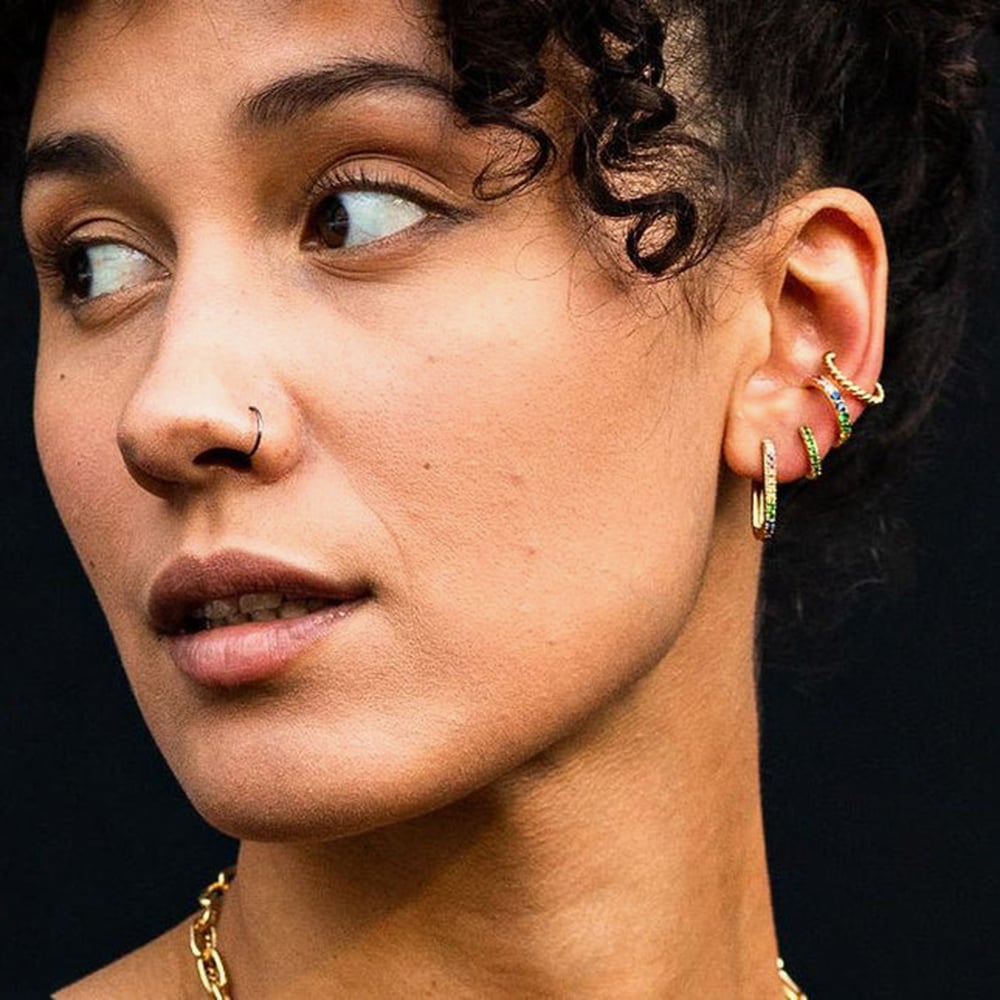 Scream Pretty 18ct Gold Plated Twist Rope Ear Cuff Earrings SPESGS183