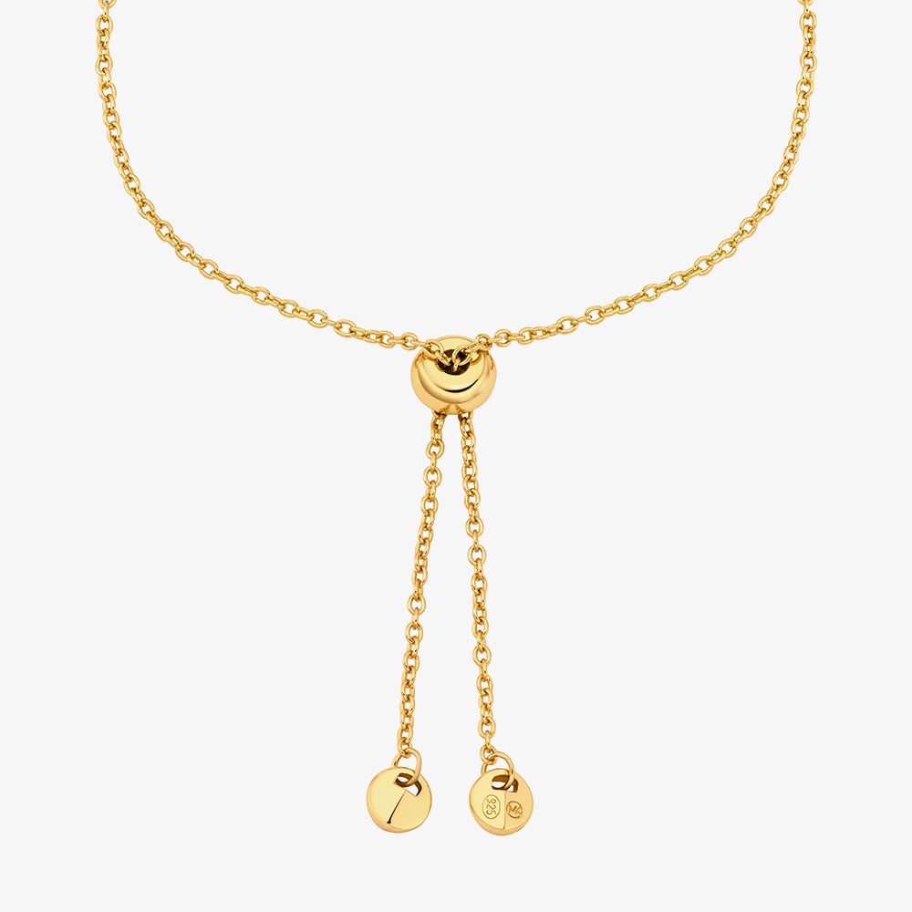 Michael Kors Gold Tone Logo Sliding Bracelet MKC1762CZ710