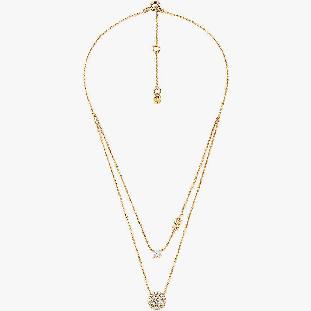 Michael Kors Premium Gold-Tone Two-Row Necklace MKC1591AN710