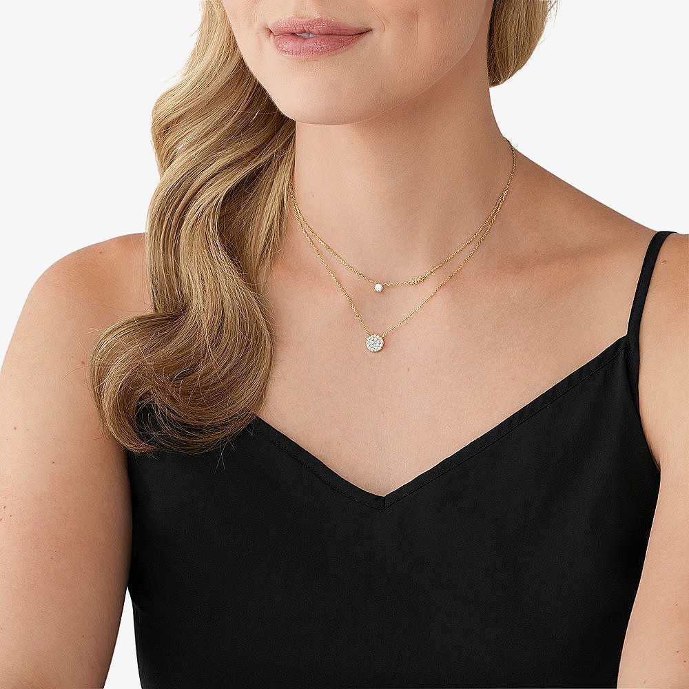 Michael Kors Premium Gold-Tone Two-Row Necklace MKC1591AN710