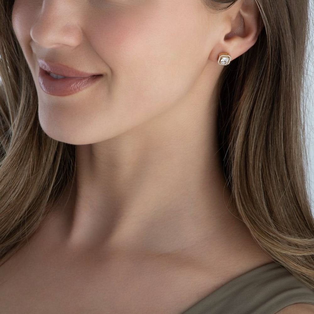 Michael Kors Brilliance Gold Plated Cubic Zirconia Earrings MKC1845710