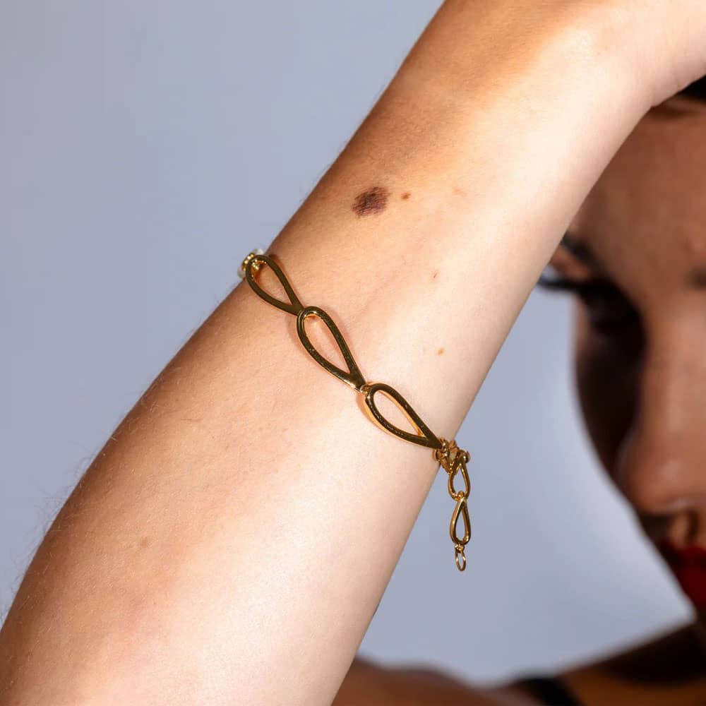 Lucy Quartermaine Gold Vermeil Petal Bracelet PB1G