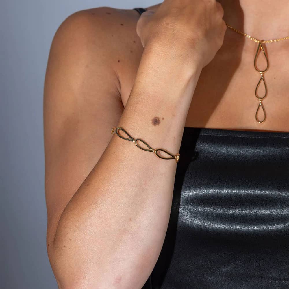 Lucy Quartermaine Gold Vermeil Petal Bracelet PB1G