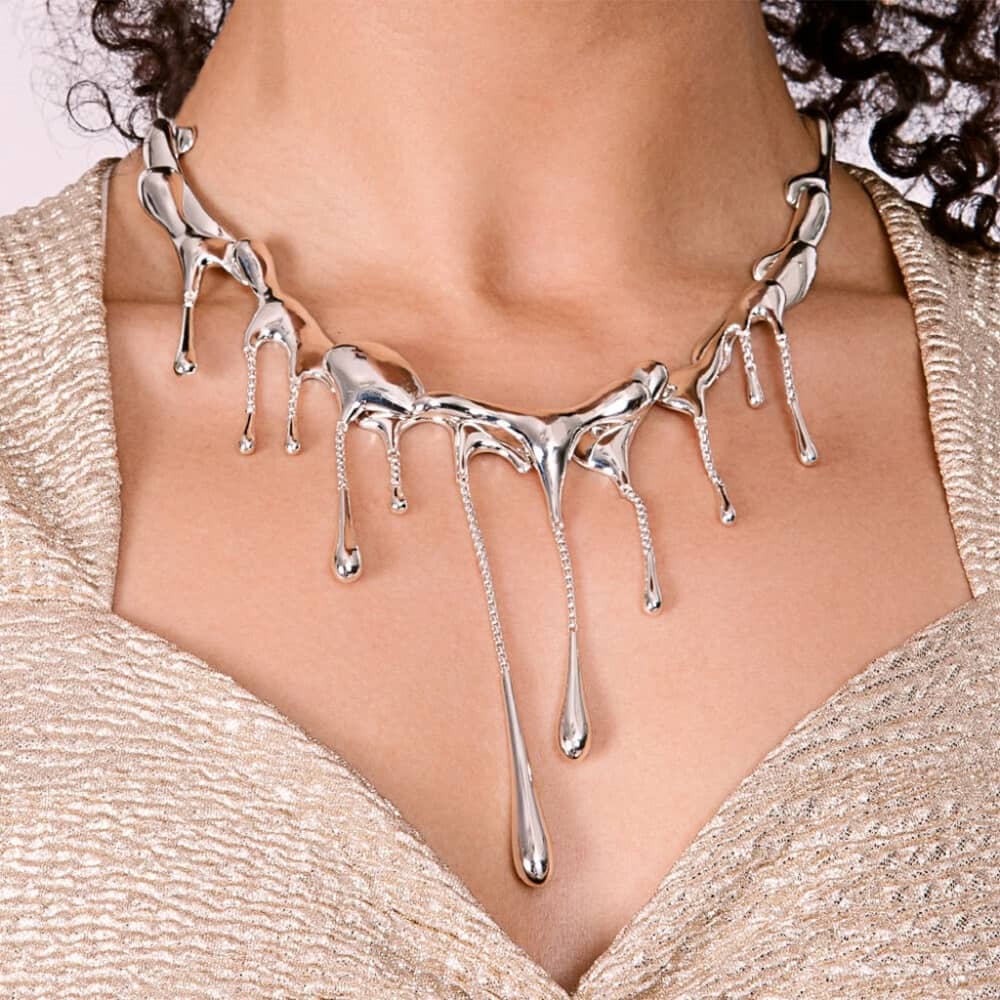 Lucy Quartermaine Silver Multi Drop Necklace DN1