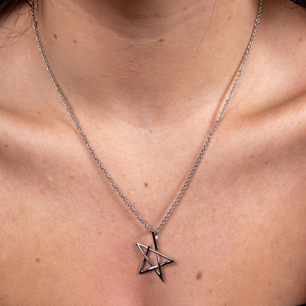 Lucy Quartermaine Silver Sol Star Pendant Necklace LP3