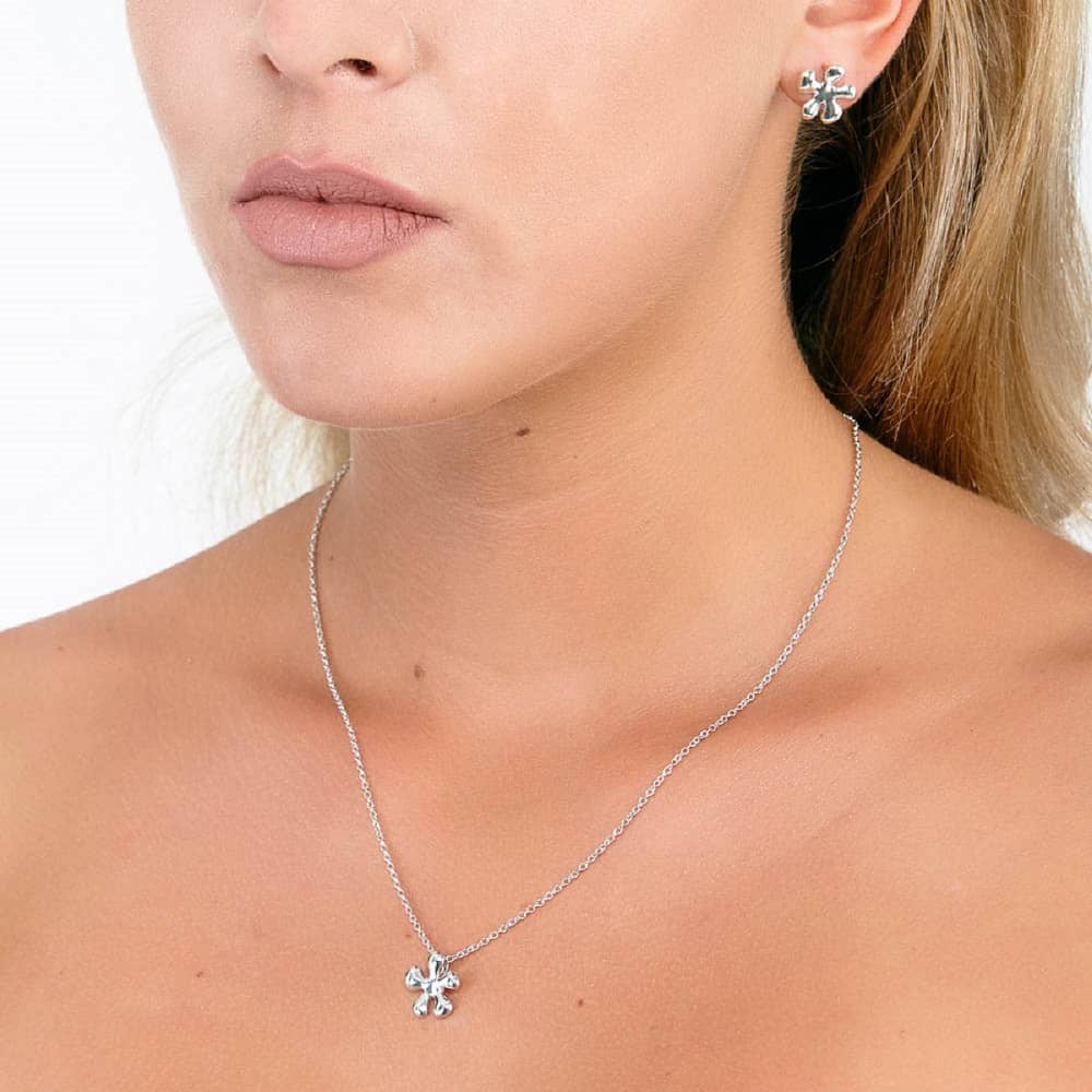 Lucy Quartermaine Silver Cute Splash Pendant Necklace SP7