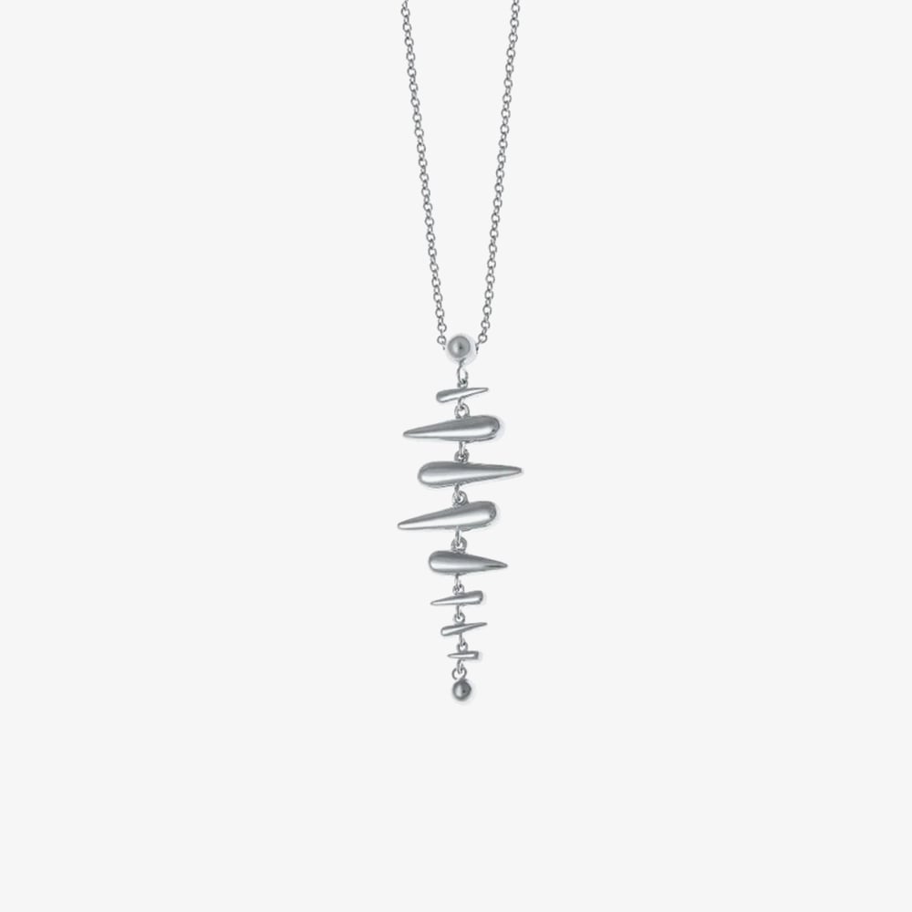 Product photograph of Lucy Quartermaine Sterling Silver Shard Pendant Necklace Shnl1 from The Jewel Hut