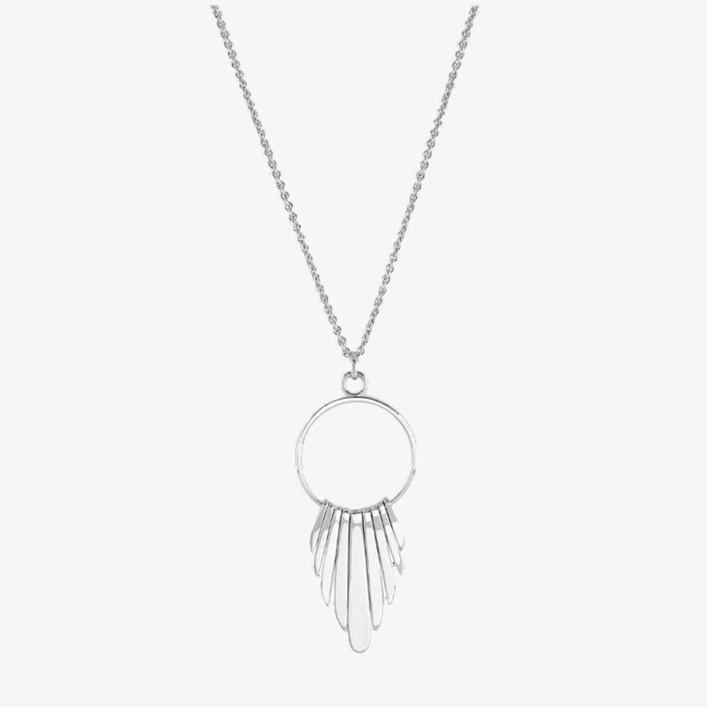 Lucy Quartermaine Sterling Silver Egyptian Temple Strand Pendant Necklace EP2
