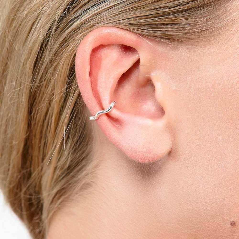 Lucy Quartermaine Silver Splash Single Ear Cuff SCU1