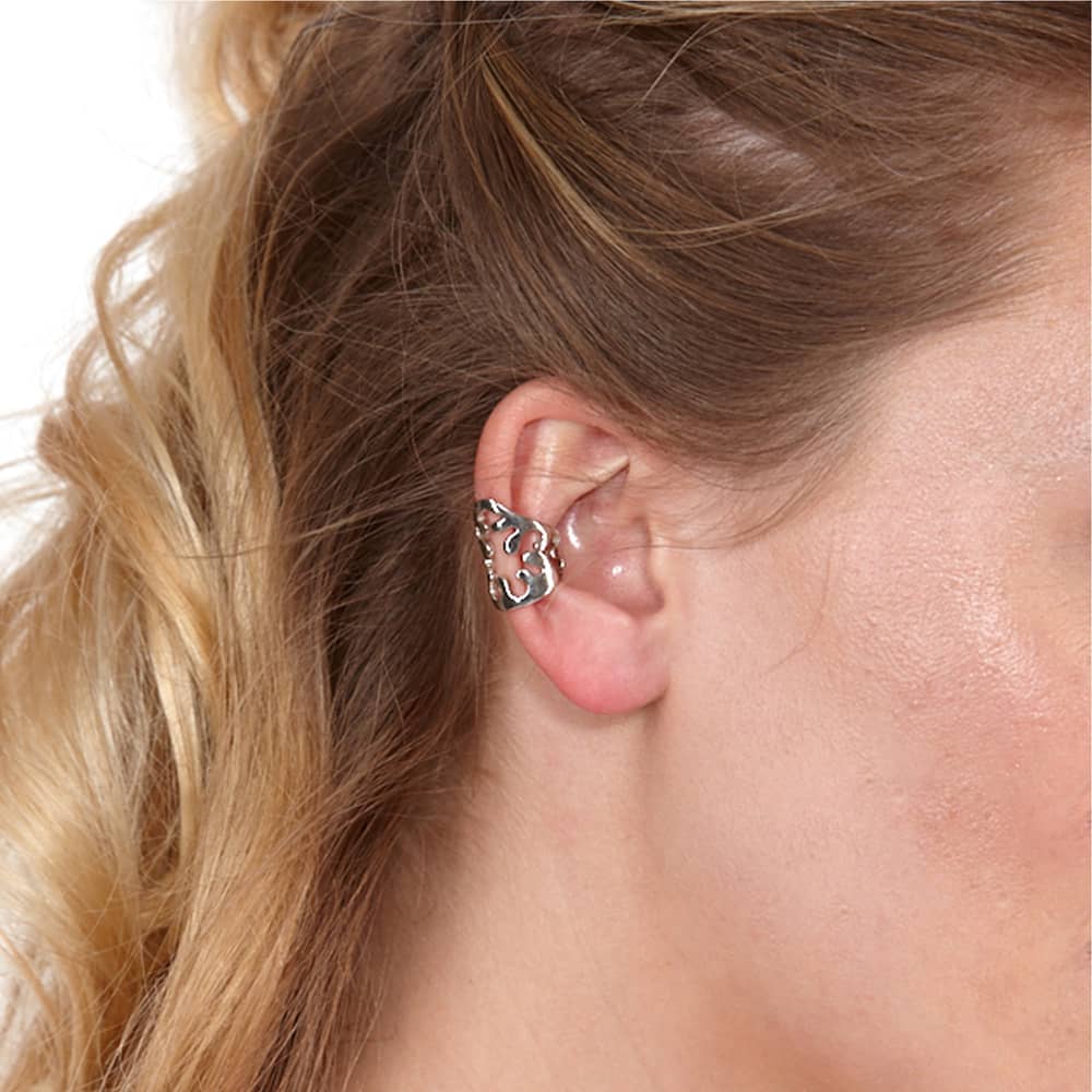 Lucy Quartermaine Silver Open Splash Single Ear Cuff SCU2