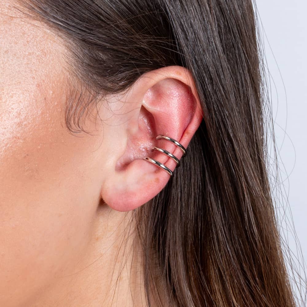 Lucy Quartermaine Silver Waterfall Triple Ear Cuff WFCU3