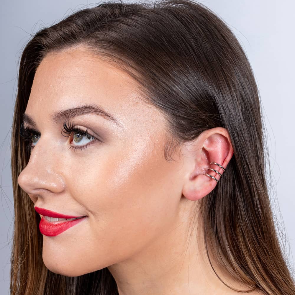 Lucy Quartermaine Silver Waterfall Triple Ear Cuff WFCU3