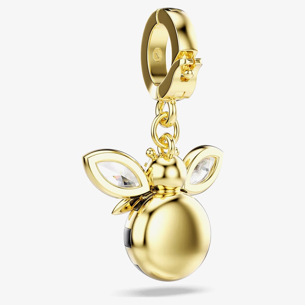 Swarovski Idyllia 18ct Gold Tone Plated Crystal Bee Charm 5743132
