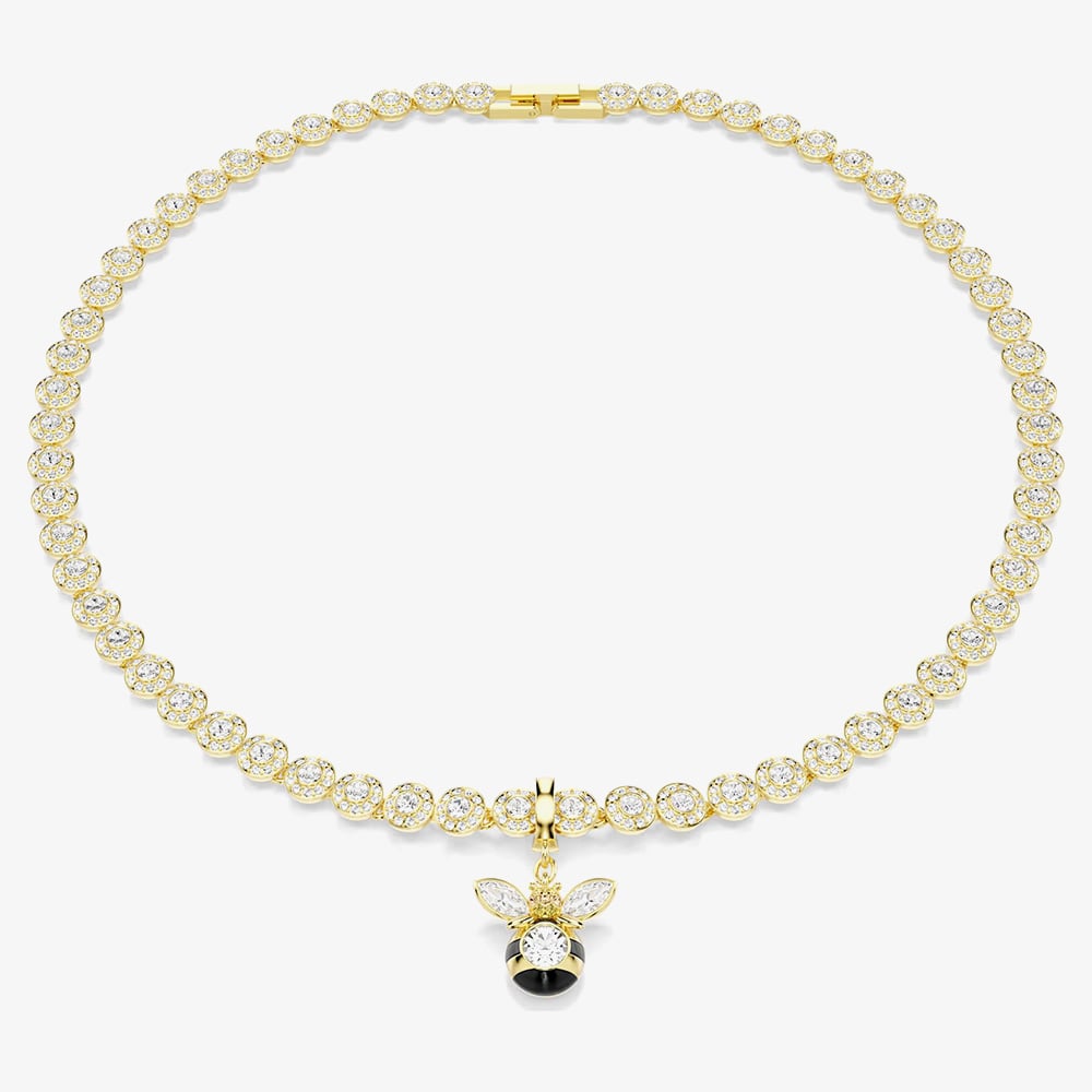 Swarovski Idyllia 18ct Gold Tone Plated Crystal Bee Charm 5743132