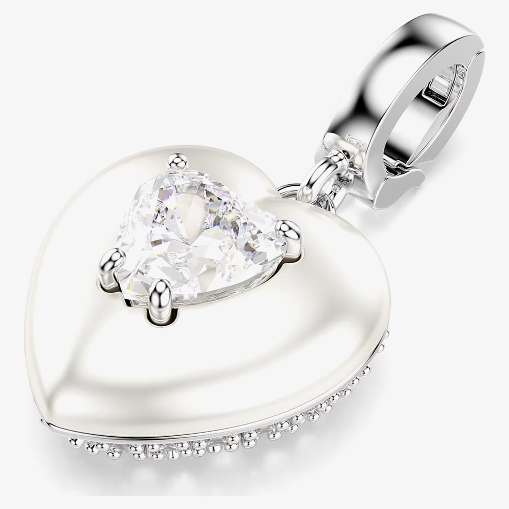 Swarovski Idyllia Zirconia Pearl Heart Charm 5742960