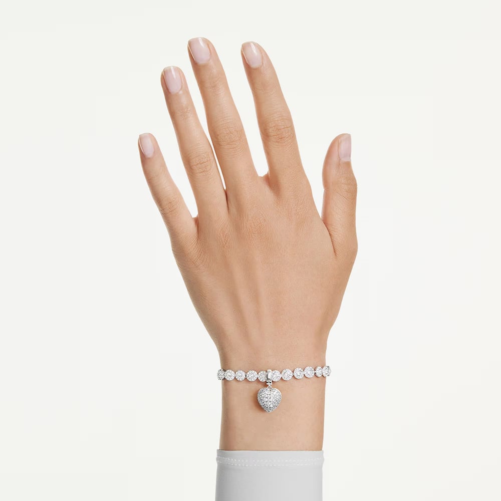 Swarovski Idyllia Zirconia Pearl Heart Charm 5742960