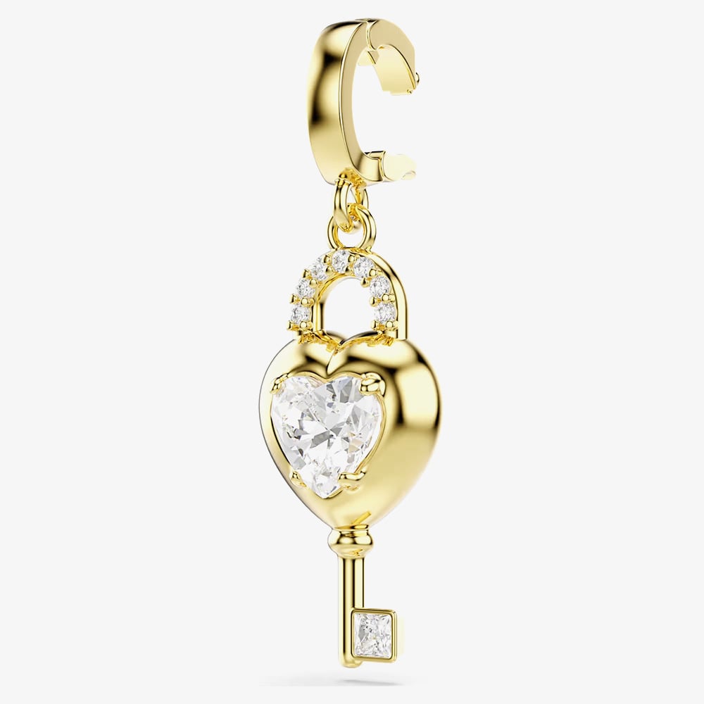 Swarovski Idyllia 18ct Gold Tone Plated Heart Key Charm 5742959