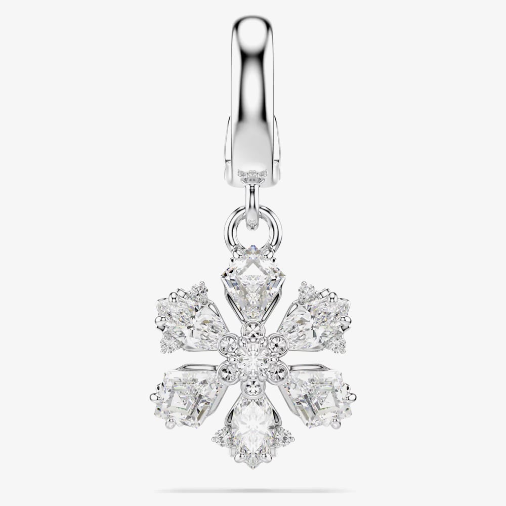 Swarovski Idyllia Rhodium Plated Snowflake Charm 5755513