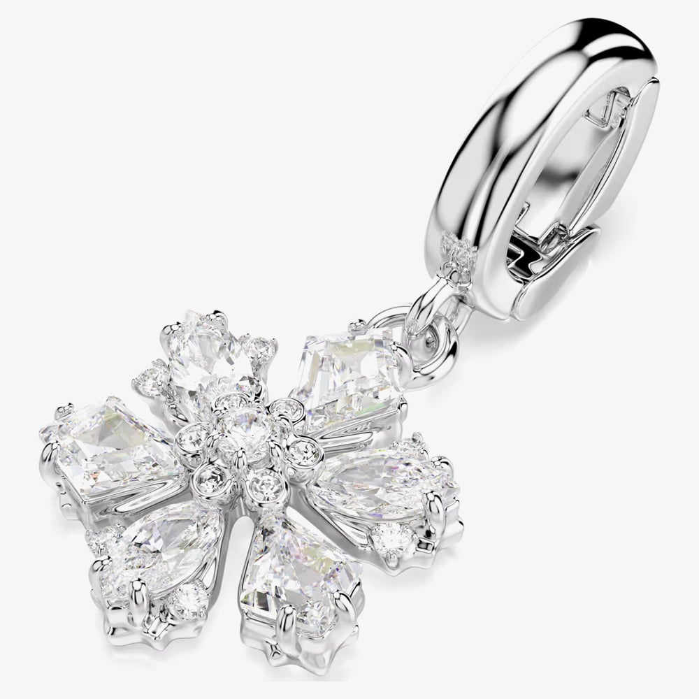 Swarovski Idyllia Rhodium Plated Snowflake Charm 5755513