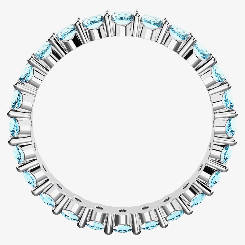 Swarovski Matrix Blue Cubic Zirconia Full Eternity Ring 5658671