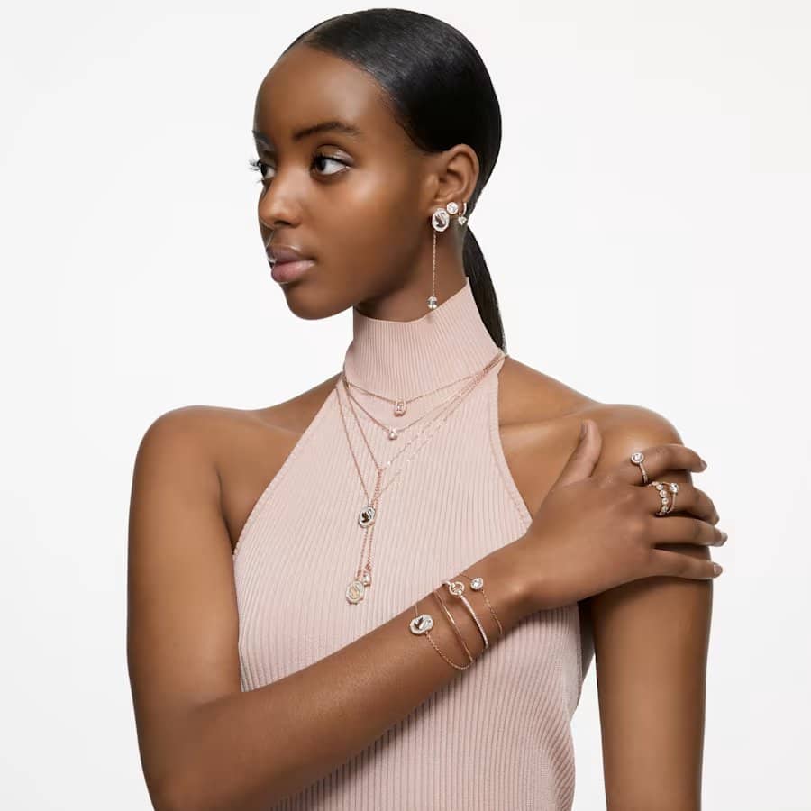 Swarovski Ladies Constella Rose Gold Plated Cocktail Ring 5638548