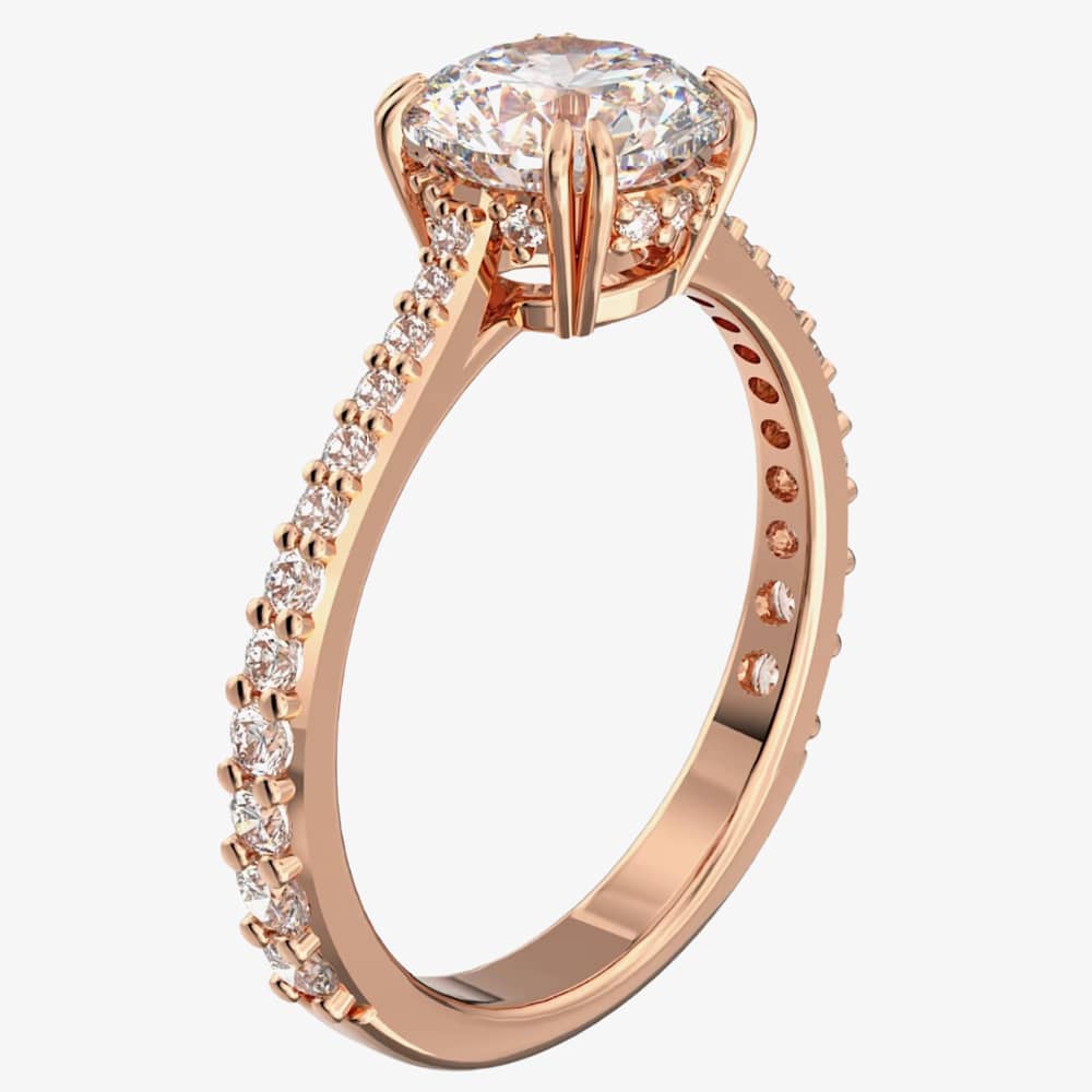 Swarovski Ladies Constella Rose Gold Plated Cocktail Ring 5638548