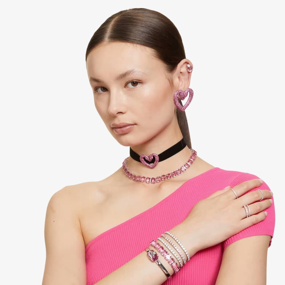 Swarovski Matrix Pink Tennis Bracelet 5648931 M