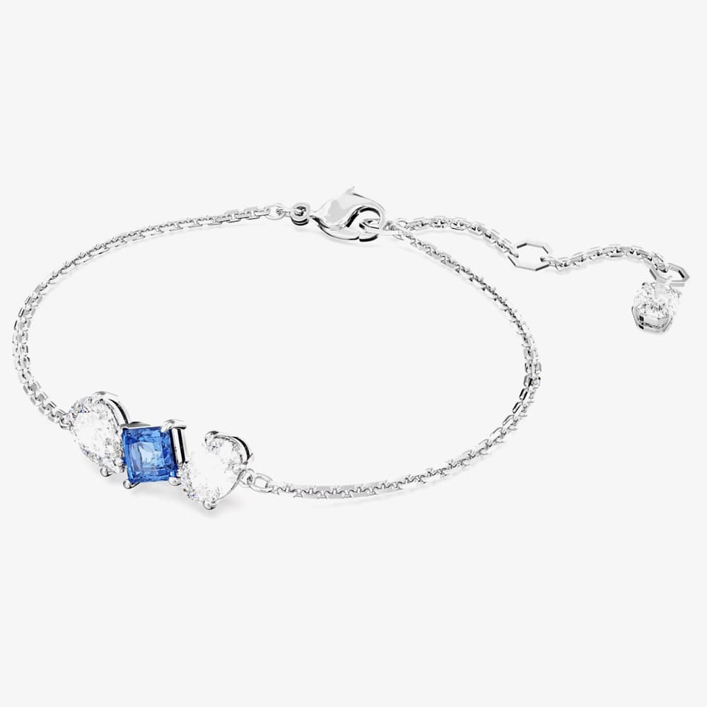 Swarovski Mesmera Blue Mixed Cuts Rhodium Plated Bracelet 5668359