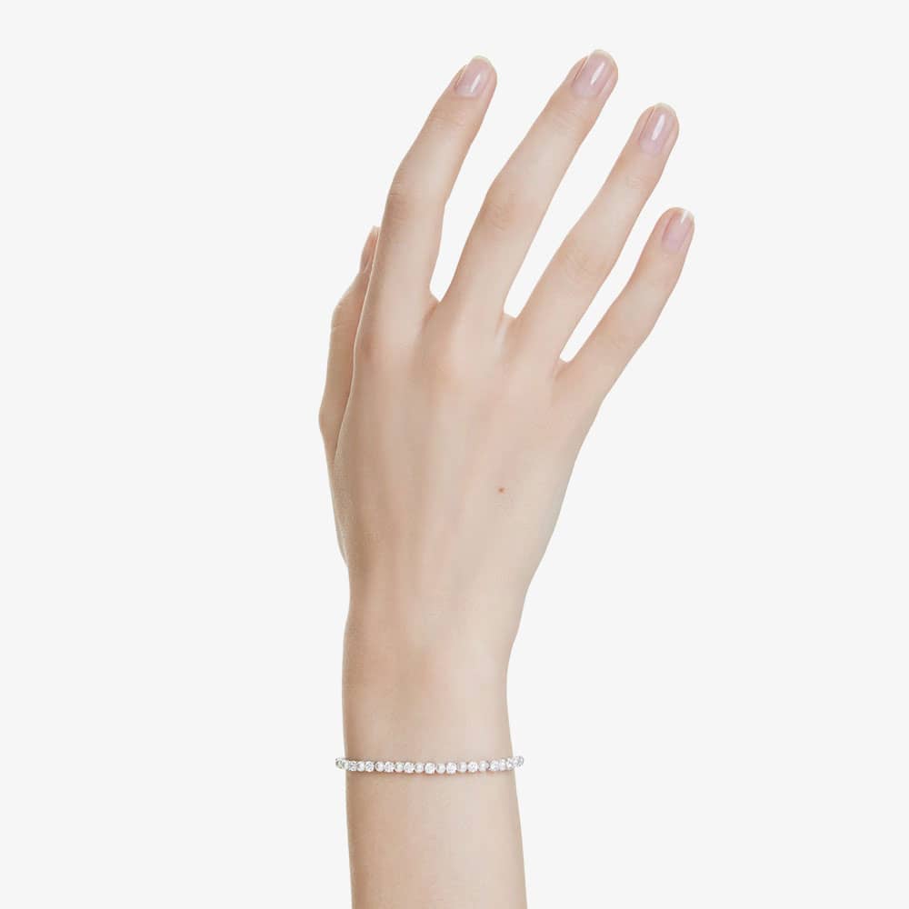 Swarovski Matrix Rhodium Plated Crystal Pearl Bracelet 5689633