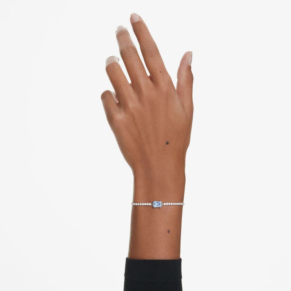 Swarovski Matrix Tennis Blue Zirconia Crystal Bracelet 5693412