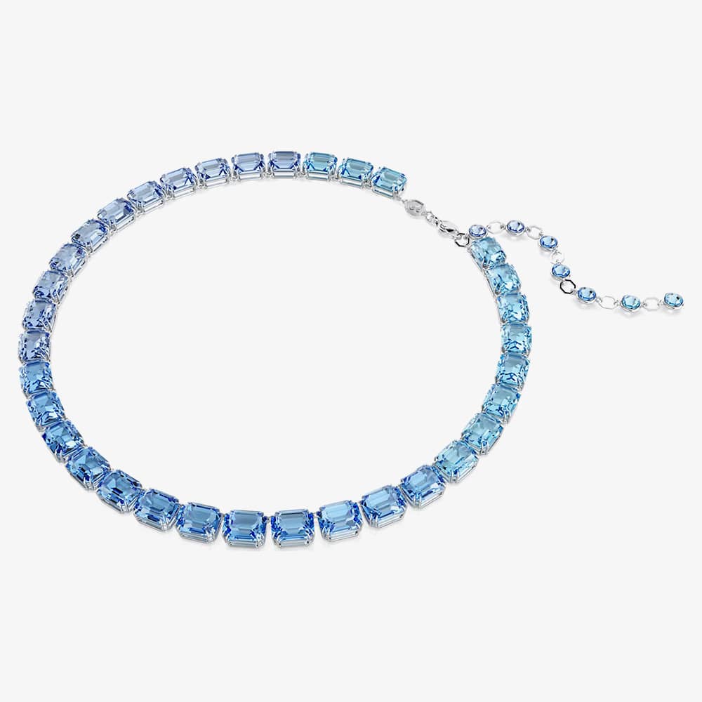Swarovski Millenia Rhodium Plated Blue Gradient Necklace 5694136