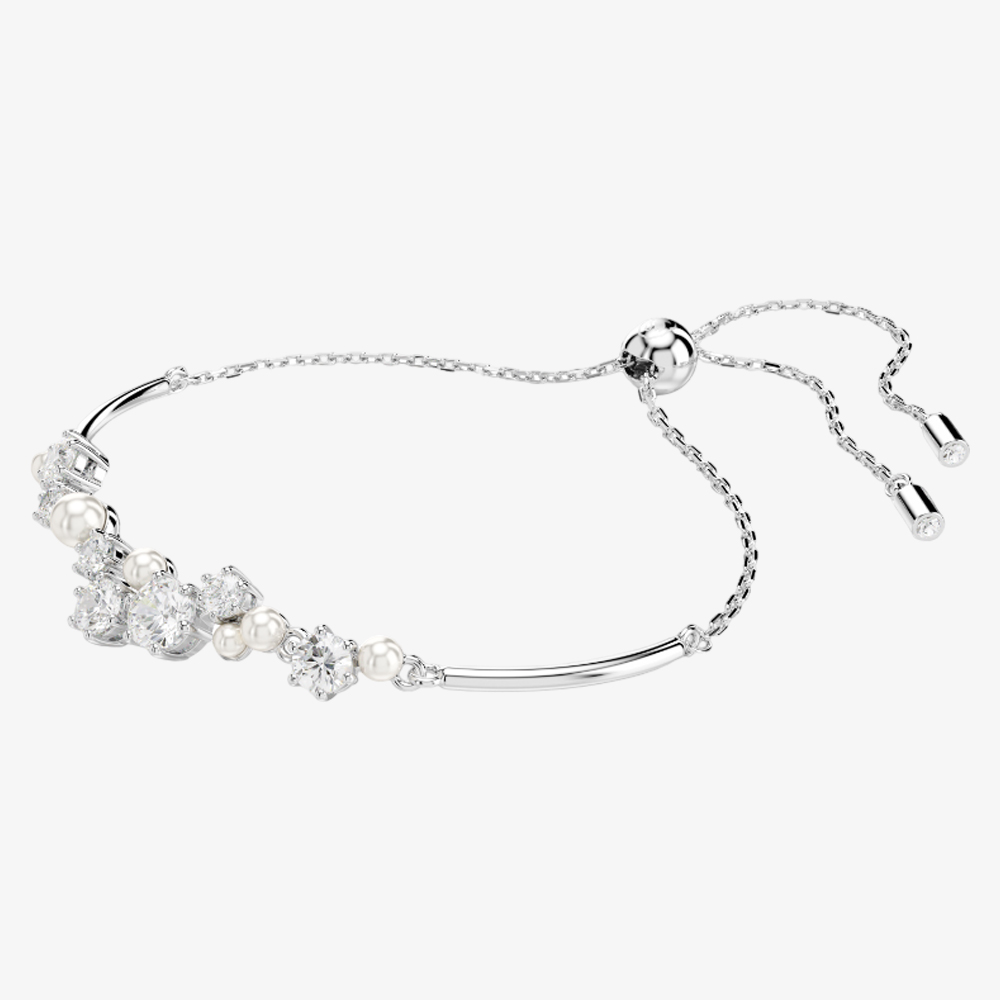 Product photograph of Swarovski Constella Pearl Bangle 5705618 from The Jewel Hut