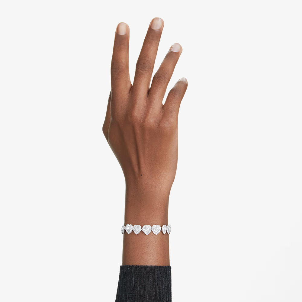 Ariana Grande X Swarovski Capsule White Crystal Heart Bracelet 5720860