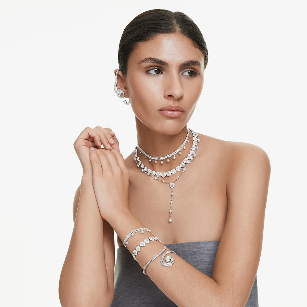 Ariana Grande X Swarovski Capsule White Crystal Heart Bracelet 5720860