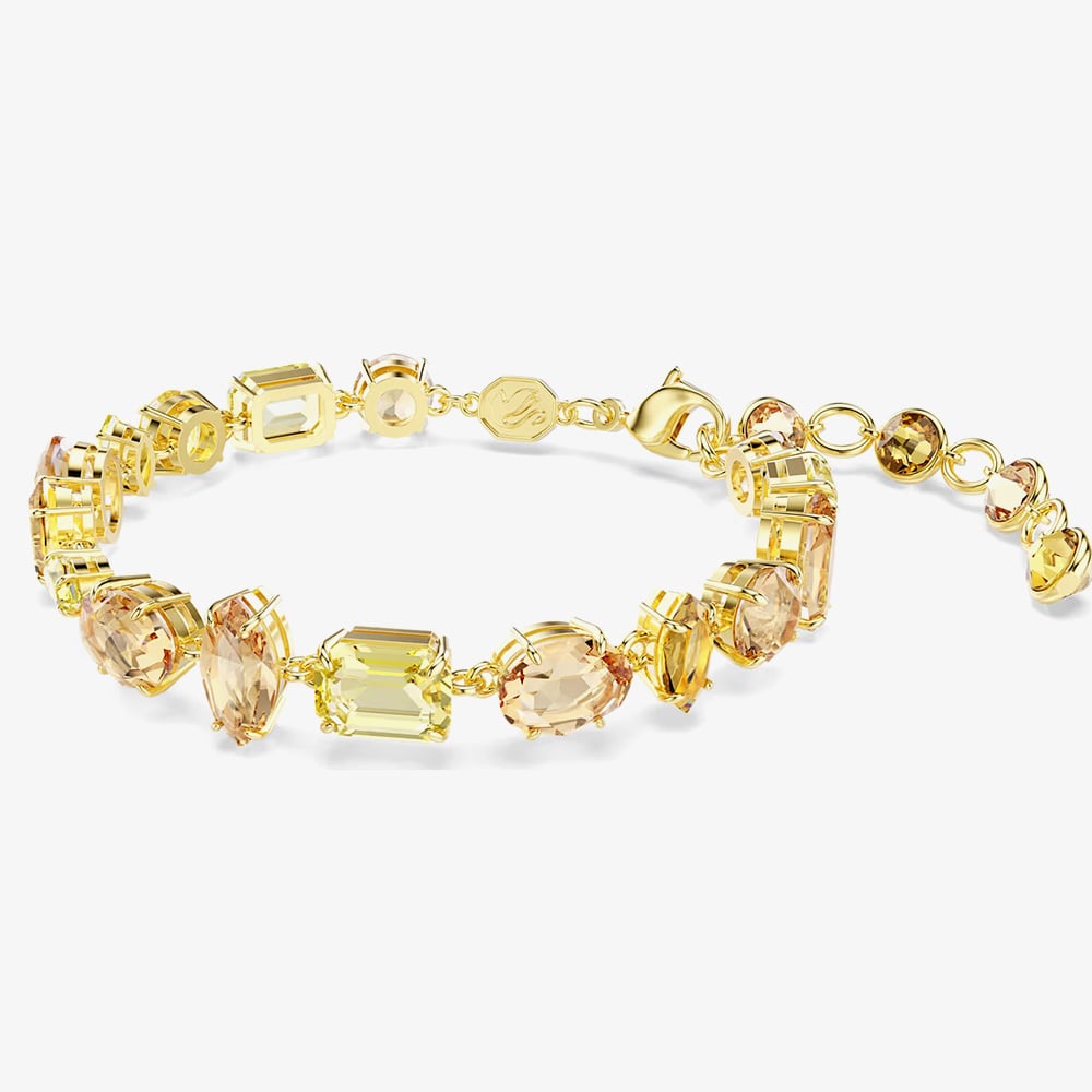 Swarovski Gema Gold Tone Plated Mixed Yellow Crystal Bracelet 5718072